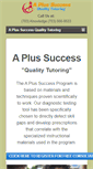 Mobile Screenshot of aplussuccess.com